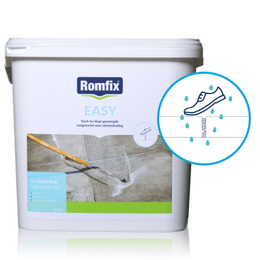 Romfix Easy Fijn voegmiddel Basalt 12.5 kg (3 mm)