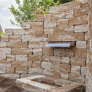 Combiwall Splitton trapezium 22/15x20x15cm Mont Blanc