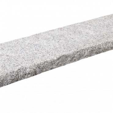 Afdekplaat-vijverrand met waterkering Graniet G603 Rockface 100x40x4cm