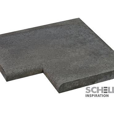 Schellevis zwembadtegel 100x100x5 cm Grijs Hoek