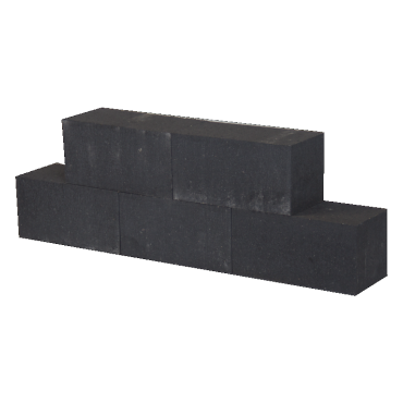 Patioblok strak 45x15x15 cm antraciet