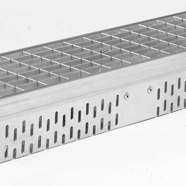 glassline verzinkt staal goot +maasrooster 100cm