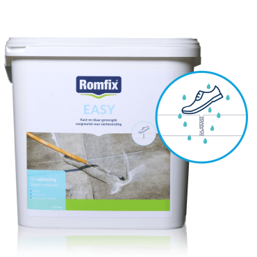 Romfix Easy Fijn voegmiddel Basalt 12.5 kg (3 mm)