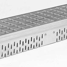 glassline verzinkt staal goot +maasrooster 100cm