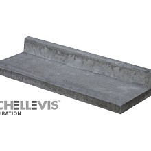 Schellevis L-model 100x40x15 cm antraciet