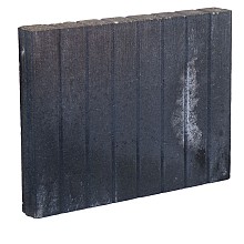 palissadeband zwart 6x40x50 cm recht